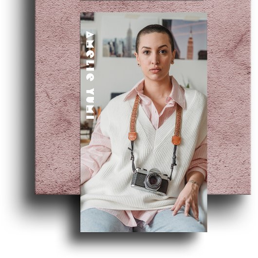 Moderne fotografiefotograaf visitekaartje