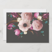 Moderne fotografische bruiloft met behoud van datu save the date (Achterkant)