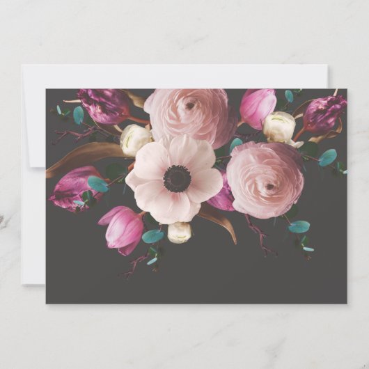 Moderne fotografische bruiloft met behoud van datu save the date (Achterkant)