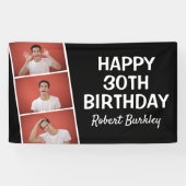 Moderne fotogreep | Birthday Banner (Horizontaal)