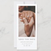 Moderne Fotohokje Huwelijk Save the Date (Voorkant)