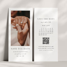 Moderne Fotohokje Huwelijk Save the Date