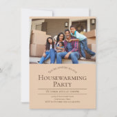 Moderne fotohuisopwarming kaart (Voorkant)