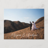 Moderne fotohuwelijk briefkaart (Voorkant)