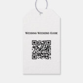 Moderne Fotohuwelijks-Welkomsttaslabel Cadeaulabel (Achterkant)