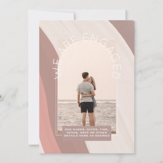 MODERNE FOTOHUWELIJKSUITNODIGING - Gemengde Kleure Kaart (Voorkant)