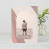 MODERNE FOTOHUWELIJKSUITNODIGING - Gemengde Kleure Kaart (Staand voorkant)