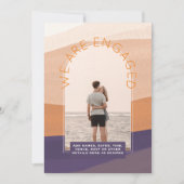 MODERNE FOTOHUWELIJKSUITNODIGING - Gemengde Kleure Kaart (Voorkant)