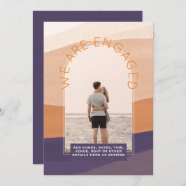 MODERNE FOTOHUWELIJKSUITNODIGING - Gemengde Kleure Kaart