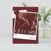 Moderne Fotokaart Cadeaukaart (Staand voorkant)
