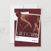 Moderne Fotokaart Cadeaukaart (Voorkant)