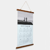 Moderne fotokalender, geschreven op 23 hangend wandkleed (Gebogen)
