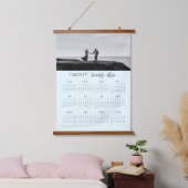 Moderne fotokalender, geschreven op 23 hangend wandkleed (Slaapkamer)