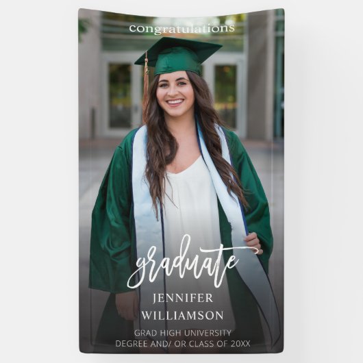 Moderne fotokalligrafie 2 Verticaal Afstuderen Spandoek (Verticaal)