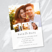 Moderne fotokalligrafie bruiloft save the date