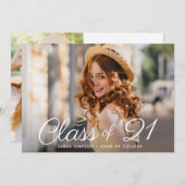Moderne fotoklas van 2021 afstudeerder aankondigin aankondiging (Voorkant / Achterkant)