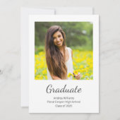 Moderne fotoklas van 2025 Afstuderen aankondiging (Voorkant)