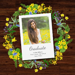 Moderne fotoklas van 2025 Afstuderen aankondiging