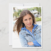 Moderne fotoklas van 2025 Graduation Party Kaart (Achterkant)