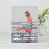 Moderne fotoklasse 20XX Afstuderen Aankondiging (Staand voorkant)