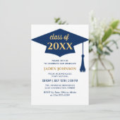 Moderne fotoklasse van 2024 afstudeerfeest kaart (Staand voorkant)