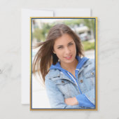 Moderne fotoklasse van 2024 afstudeerfeest kaart (Achterkant)