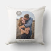 Moderne fotokussen met boogframe - Grijs Kussen (Voorkant)