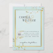 Moderne Fotokwcode Huwelijksuitnodiging of Save-th Kaart (Voorkant)