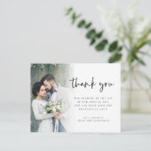 Moderne fotoManuscript Weddenschap Dank u Vrijdag  Briefkaart (Staand voorkant)