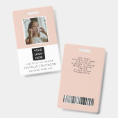 Moderne fotomedewerker badge (Voor- en achterkant)