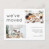 Moderne fotominimalistisch bewegend fototeam van t aankondigingskaart (Voorkant)