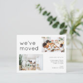 Moderne fotominimalistisch bewegend fototeam van t aankondigingskaart (Staand voorkant)