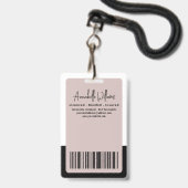 Moderne fotomobiele notaris badge (Achterkant met lanyard)