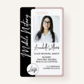 Moderne fotomobiele notaris badge (Voorkant)