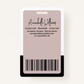 Moderne fotomobiele notaris badge (Achterkant)