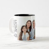 Moderne Fotomok Tweekleurige Koffiemok (Voorkant links)