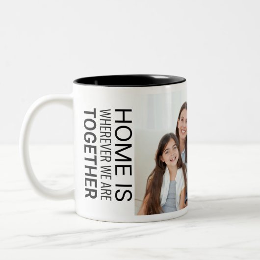 Moderne Fotomok Tweekleurige Koffiemok (Links)