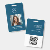 Moderne fotonaam badge (Voor- en achterkant)