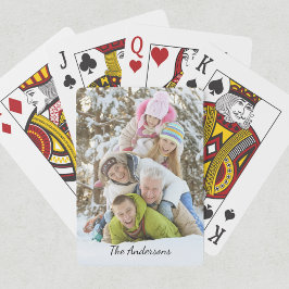 Moderne fotonaam pokerkaarten