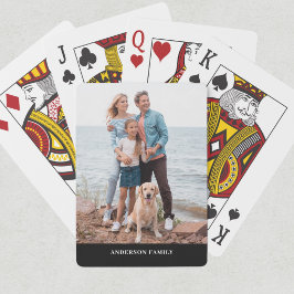 Moderne fotonaam pokerkaarten
