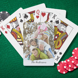 Moderne fotonaam pokerkaarten