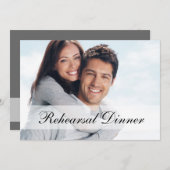 Moderne fotorepetitie - binnenuitnodiging kaart (Voorkant / Achterkant)