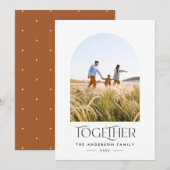 Moderne fotoroestboog met typografie (Voorkant / Achterkant)