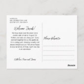Moderne fotorooster geboorteaankondiging briefkaart (Achterkant)