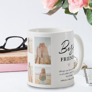 Moderne fotorooster geschenk voor beste vrienden koffiemok
