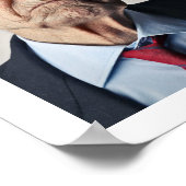Moderne fotorooster-herdenking | Funeraire plechti Poster (Hoek)
