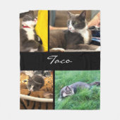 Moderne foto's Collage Cat Fleece Deken (Voorkant)