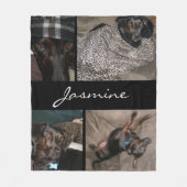 Moderne foto's collage | Fleece Hondendeken Deken (Voorkant)