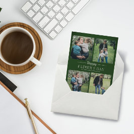 Moderne Foto's collage Vaderdag Holiday Kaart