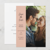 Moderne foto's en zijkanten opslaan Datum - natuur Kaart (Voorkant / Achterkant)